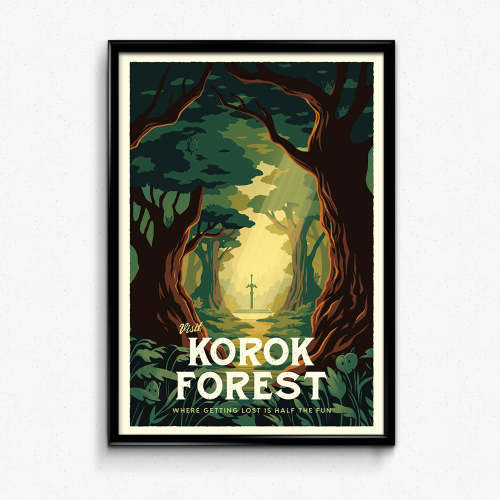 Korok Forest Travel Poster – Sylvan Design Co.
