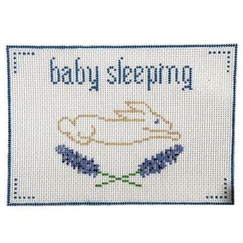 Needlepoint Baby Sleeping Sign