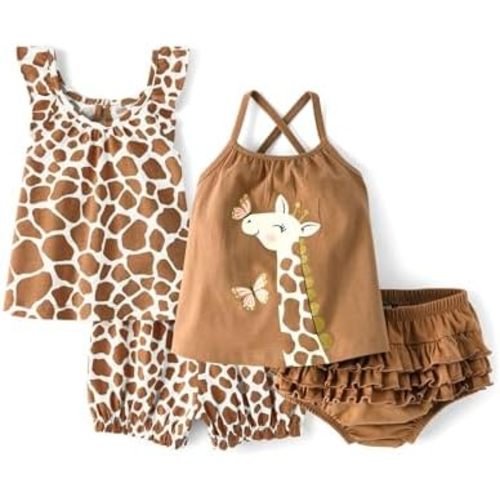 The Children's Place baby-girls And Newborn Summer Playwear 4 Piece Set