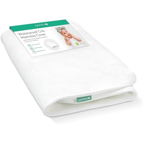 Newton Baby Waterproof Crib Mattress Spare Cover | 100% Breathable Proven to Reduce Suffocation Risk, Safe, Machine Washable, Non-Toxic, Rest Easy - White (Cover ONLY) - Cloud White - Waterproof
