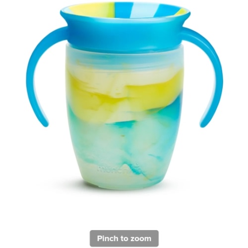 Miracle® 360° Tropical Swirl Trainer Cup, 7oz, Limited Edition | Baby Drinkware | Munchkin