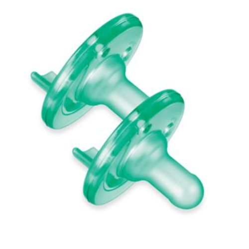 Philips Avent Age 3 Months+ Soothie Pacifiers in Green (2-Pack) - GREEN - 3-9 MONTHS
