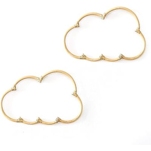Handmade Wicker Cloud Décor Set of 2 - Rattan Cloud Decorations - Décor for Bedroom and Baby Nursery Wall - for Girls Room