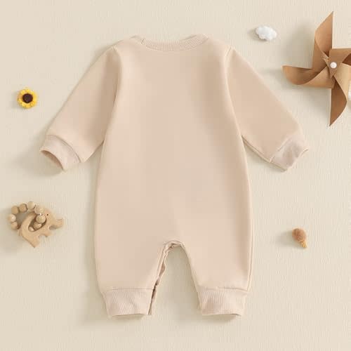One-Piece Baby Bodysuit Outfit This is My First Rodeo Letter Print Romper Jumpsuit Newborn Funny Cowboy Clothes