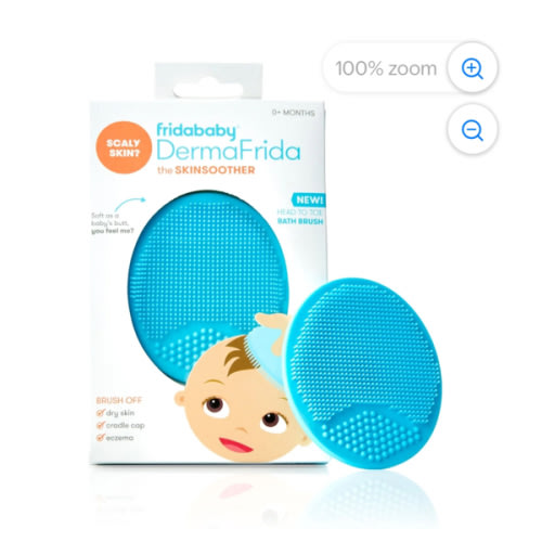 Frida Baby dermafridaSacador Exfoliante para el Cuero Cabelludo para la Costra Láctea, la Piel Seca y el Eczema