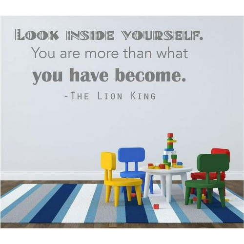 Lion King Decor - Kid's Bedroom Wall Decal - Movie Quotes | 20"x8" [LK2]