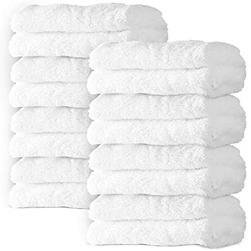 8 Pack Large Burp Cloths for Baby - 20" by 10" Ultra Absorbent Burping Cloth, Hand Washcloths, Newborn Towel - Milk Spit Up Rags - Burpy Cloths for Unisex, Boy, Girl - Burp Cloths Set(White)