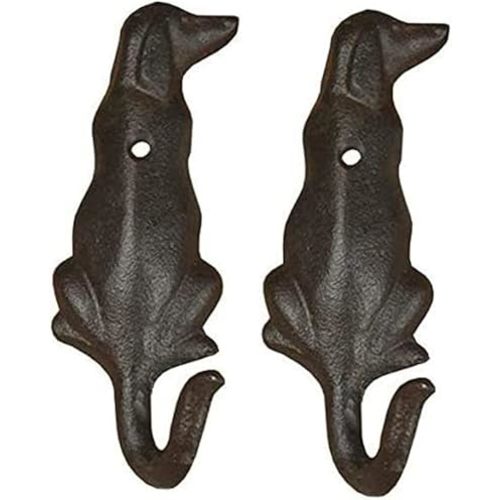 Retro Creative Wall Hooks Dog Styling Shape Cast Iron Coat Hooks Coat Hooks Hat Hooks Coat Hooks Wall Mounted Door Hooks Decor Hooks 2 Pack