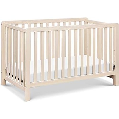 Carter's by DaVinci Colby 4-in-1 Convertible Crib - GREENGUARD Gold Certified Convertible Baby Crib to Toddler Bed, Daybed, Full-Size Bed - Wooden Baby Bed w/Four Adjustable Heights - Washed Natural