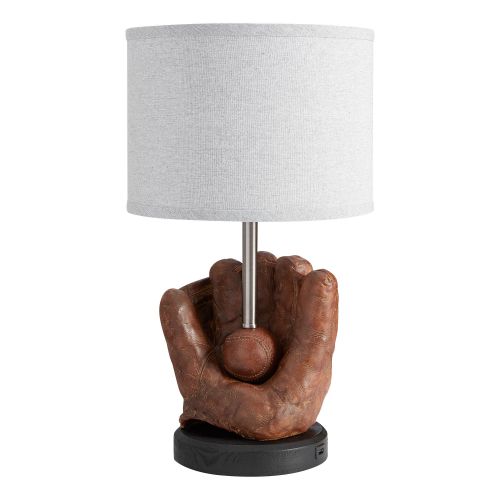 Baseball Table Lamp with USB (20")