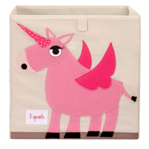 3 Sprouts - Toy Storage Cube for Baby and Kids - Unicorn & Reviews | Wayfair