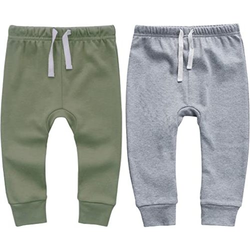 Owlivia Organic Baby Pant Legging Jogger for Infant, Baby Boy, Baby Girl, Toddler