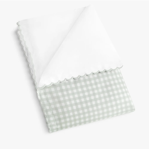 Picnic Gingham Baby Duvet - Green