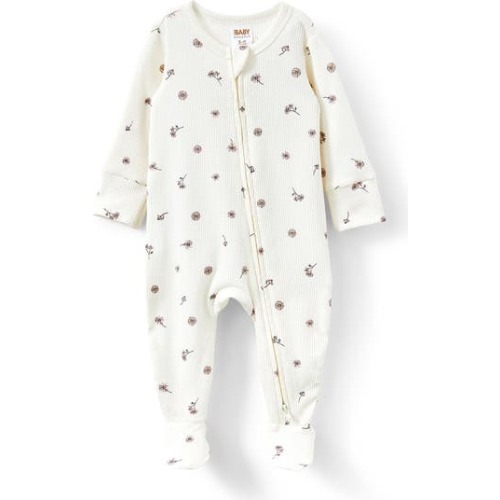 Organic Pointelle Zip All In One Romper, Newborn
