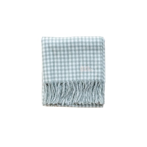 Lambswool Gingham Baby Blanket