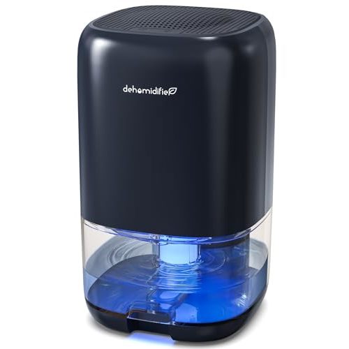 TABYIK Dehumidifier, 35 OZ Small Dehumidifiers for Room for Home, Quiet with Auto Shut Off, Dehumidifiers for Bedroom (280 sq. ft), Bathroom, RV, Closet,Blue