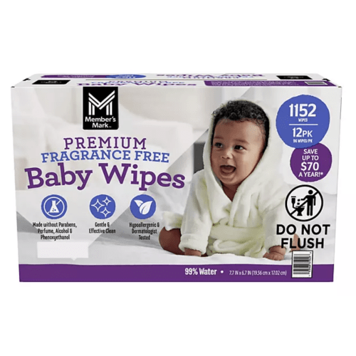 Member's Mark Premium Baby Wipes, Fragrance Free, 12 pk., 1152 Wipes - Sam's Club