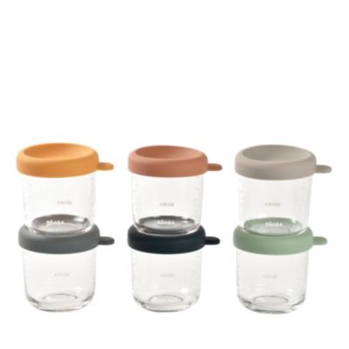 6 Pack Glass Baby Food Jars, 8 Oz
