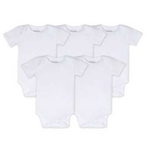 Bee Essentials Organic Short Sleeve Baby Bodysuit 5 Pack | Burt's Bees Baby®
