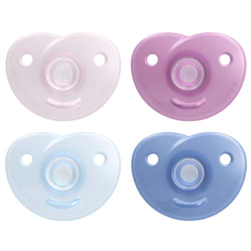 Philips Avent Soothie Heart Pacifier 0-3m, mixed case, 2 pack, SCF099/00, Avent Soothie Heart Pacifier 0-3m