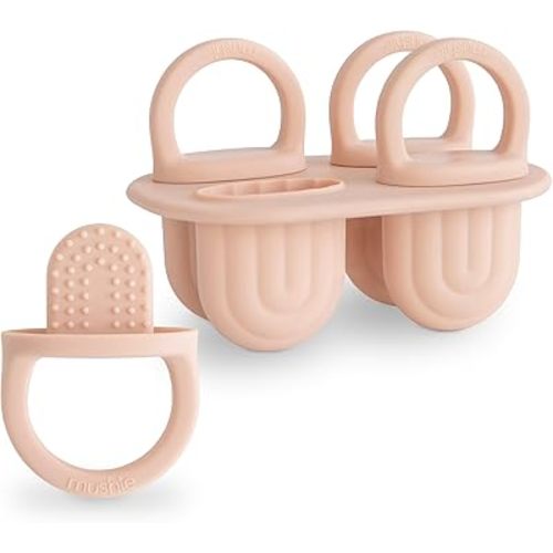 mushie Toddler Ice Pop Tray (Blush) | 4 Pieces x 1 oz | BPA Free
