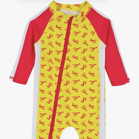 SwimZip Girls' Long-Sleeve UPF 50+ Swimsuit
