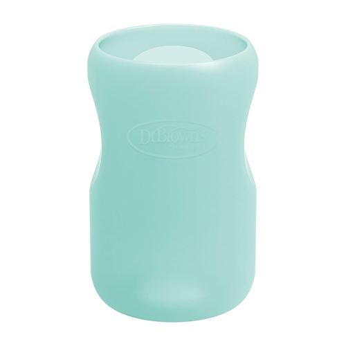Dr. Brown's Options+ Wide-Neck Glass Bottle Sleeve, 100% Silicone, Mint, BPA-Free, 9 oz, 1-Pack