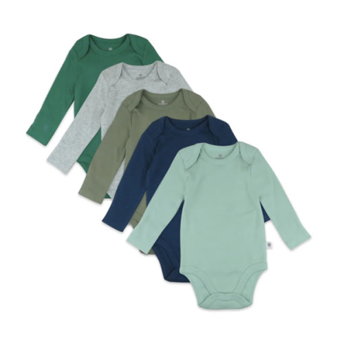 5-Pack Organic Cotton Long Sleeve Bodysuits | Honest Baby Clothing