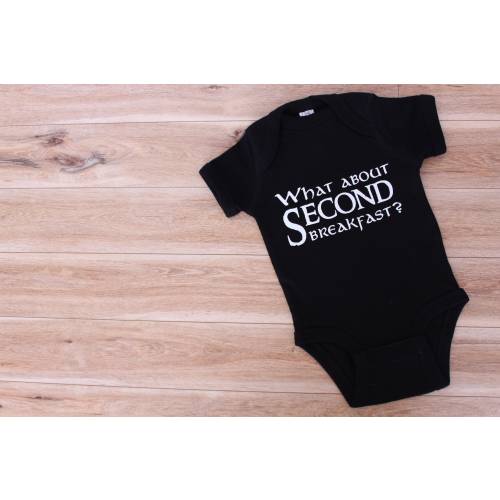 Baby Bodysuit, Lord of the Rings,second breakfast, MADE TO ORDER