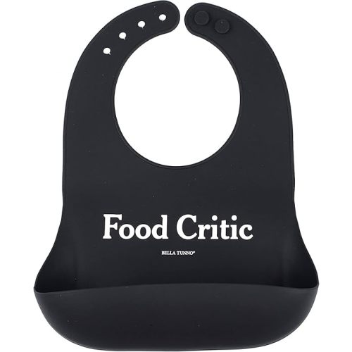 Bella Tunno Wonder Bib – Silicone Baby Bib for Girls & Boys, Adjustable Non-toxic BPA Free Soft Silicone Bib, Easy to Clean - Food Critic