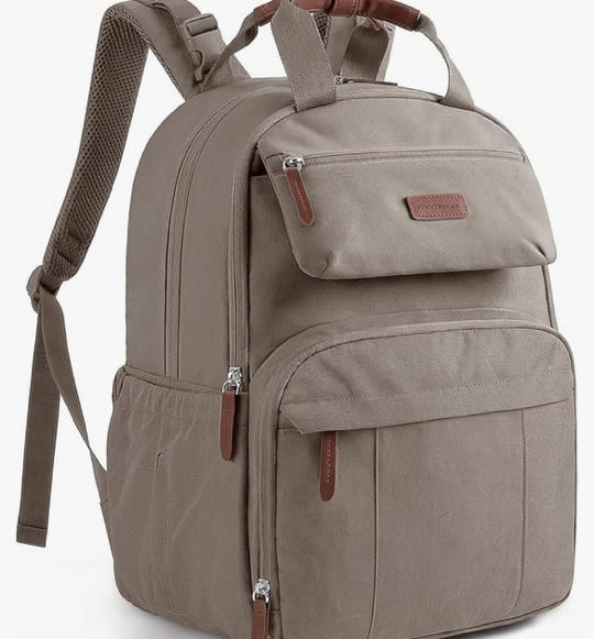 mommore Diaper Bag Backpack, Large Diaper Bag Travel Essentials for Mom Dad, Quick Access Baby Bag with Insulated Pockets, Changing Pad, Stroller Straps