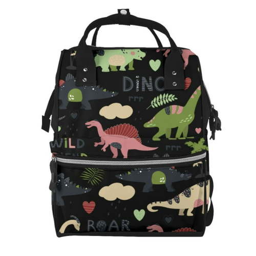 Ocsxa Cute Dinosaurs for Baby Diaper Bag Backpack - Baby Bag for Boys & Girls - Diaper Backpack - Large Travel Diaper Bags- Baby Registry Search & Shower Gifts