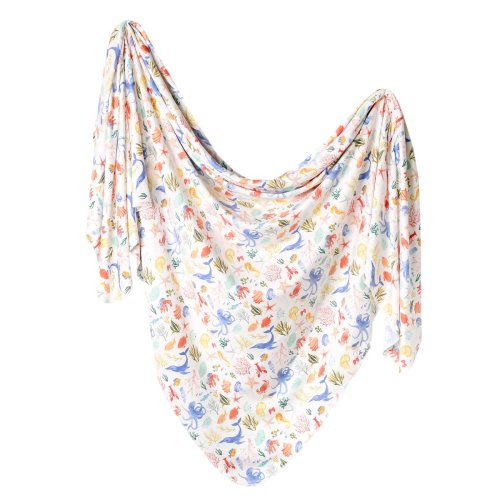 Knit Swaddle Blanket - Nautical