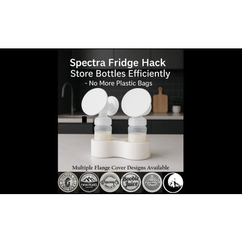 Spectra Flange Cover and Bottle Holder - Refrigerator Hack - Store Bottles Efficiently - No More Plastic Bags