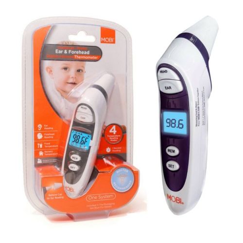 Mobi DualScan Prime Digital Thermometer Ear and Forehead Fast, Accurate, Baby and Adult Thermometer