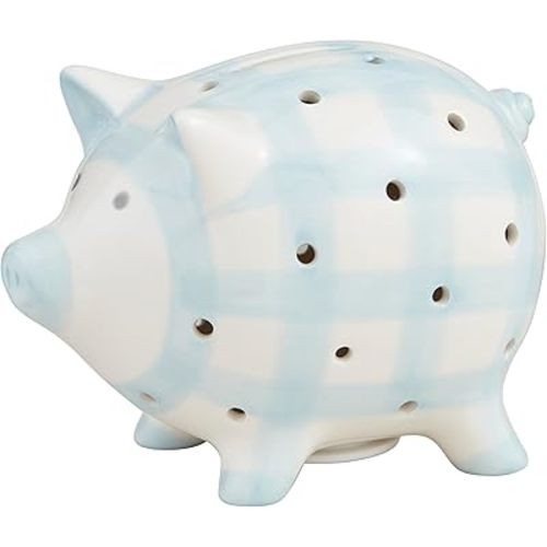 Mud Pie Children's Blue Light Up Piggy Bank