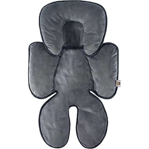 Infant Car Seat Insert, Baby Carseat Head Body Support for Newborn Girls Boys, 2-in-1 Reversible Extra Soft Baby Car Seat Cushion for Carseats, Strollers, Bouncer Swing, Blue Opal