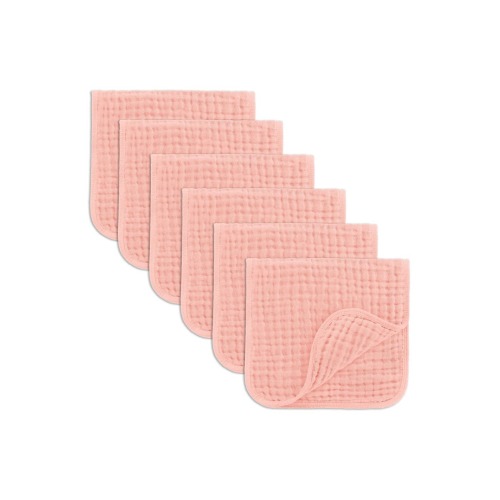 Muslin Burp Cloths - Pack of 6