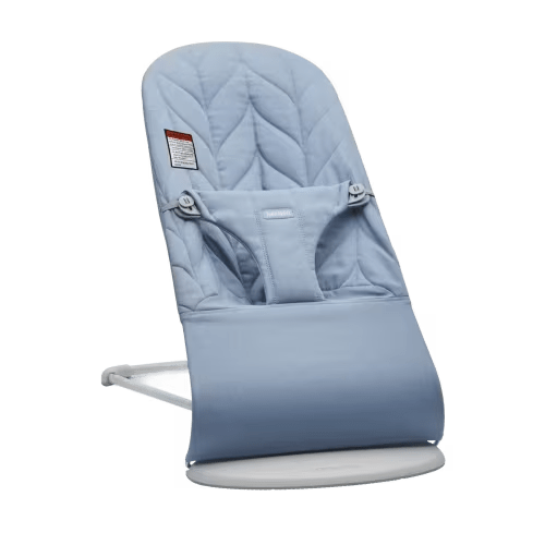 BabyBjörn Bouncer Bliss - Blue, Woven Petal Quilt