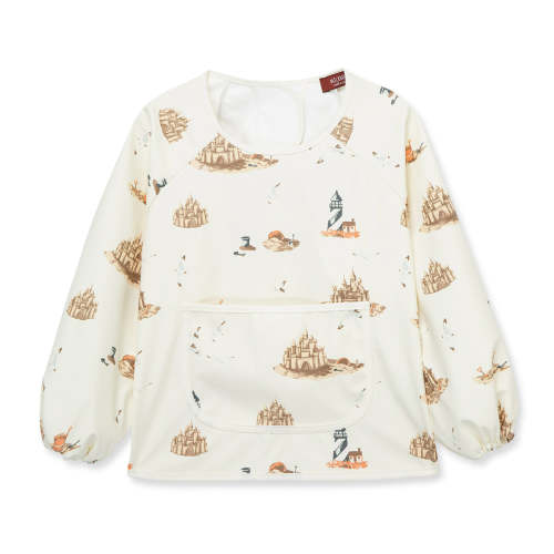 Sandcastle Long Sleeve Pocket Bib