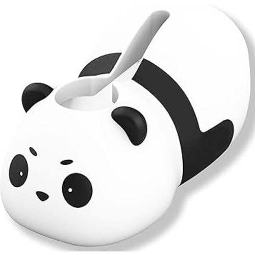 Baby Bathtub Faucet Cover, Bathtub Spout Cover Safety Guard for Kids, Shower Protector Toddler Bathroom Accessories Universal Fit, Cute and Soft Panda Faucet Covers for Bath Fun