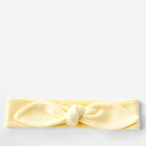 Organic Pointelle Bow Headband