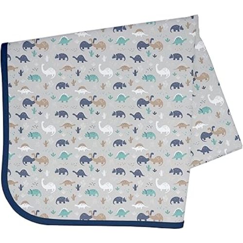 BapronBaby Desert Dinos Splash Mat - Waterproof Catch-All for Under High Chairs, Floors, Tables, Playtime or Arts & Crafts - Machine Washable - 45" x 45”