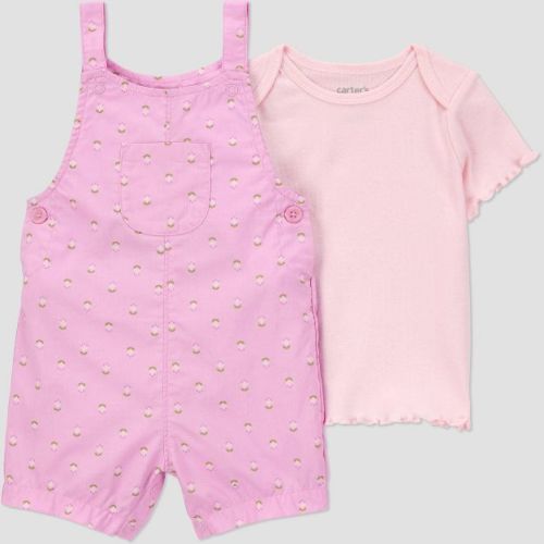 Carter's Just One You® Baby Girls' Geo Shortalls - Purple