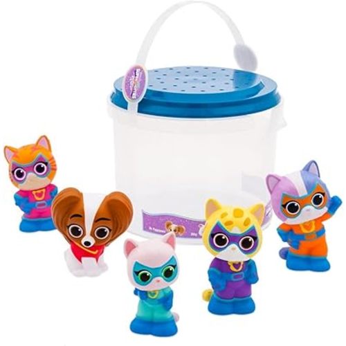 Disney Store Official Bath Set (SuperKitties) - Kids Bath Accessories with Beloved Disney Characters - Colorful and Fun Bath Time Essentials for Kids - Suitable for All Ages