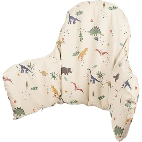 High Chair Cushion with Cover Pad for IKEA Antilop Babies Toddlers Inflatable & Reversible Supporting Cushion Built-in Inflatable Cushion Wooden High Chair Accessories Insert Included