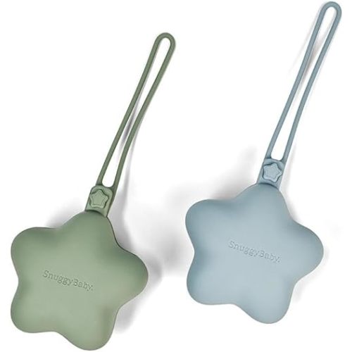 SNUGGY BABY Soft Silicone Pacifier Holder – BPA-Free Case with Strap for Pacifiers, Teethers & Small Baby Essentials