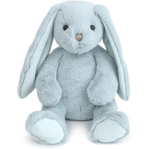 MON AMI Charlie The Bunny Stuffed Animal – 13” Blue, Soft & Cuddly, Huggable Rabbit Plush Toy, Nursery Décor, Great for Kids of All Ages