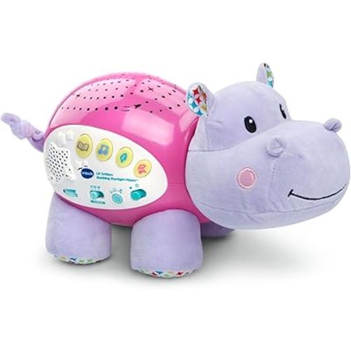 VTech Baby Lil' Critters Soothing Starlight Hippo, Pink