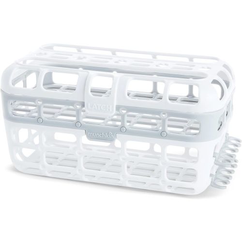 Munchkin High Capacity Dishwasher Basket, 1 Pack, Grey 1 Count (Pack of 1)
